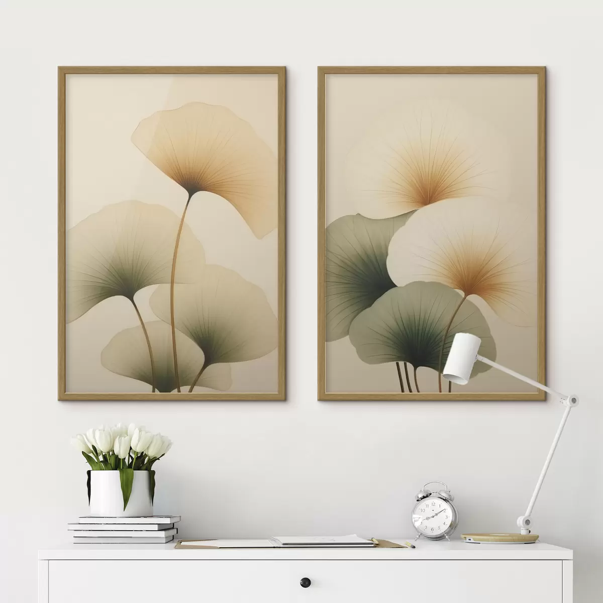 Poster Ginkgo-Blätter d01213