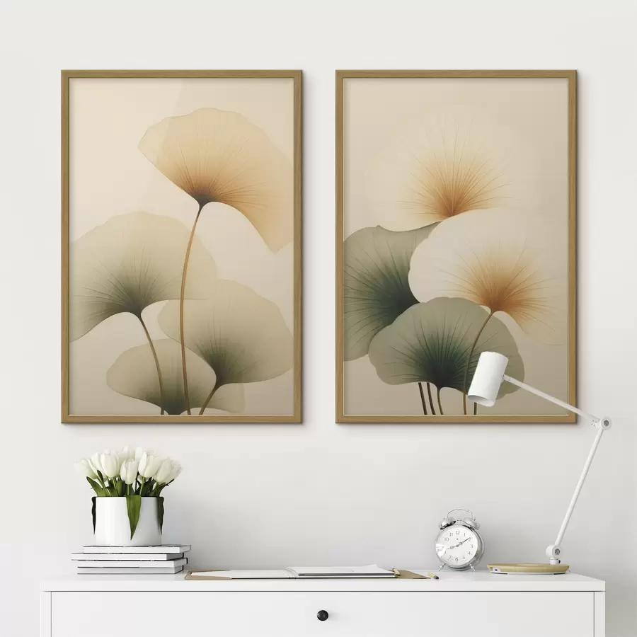 Fototapete Ginkgo-Blätter d01213
