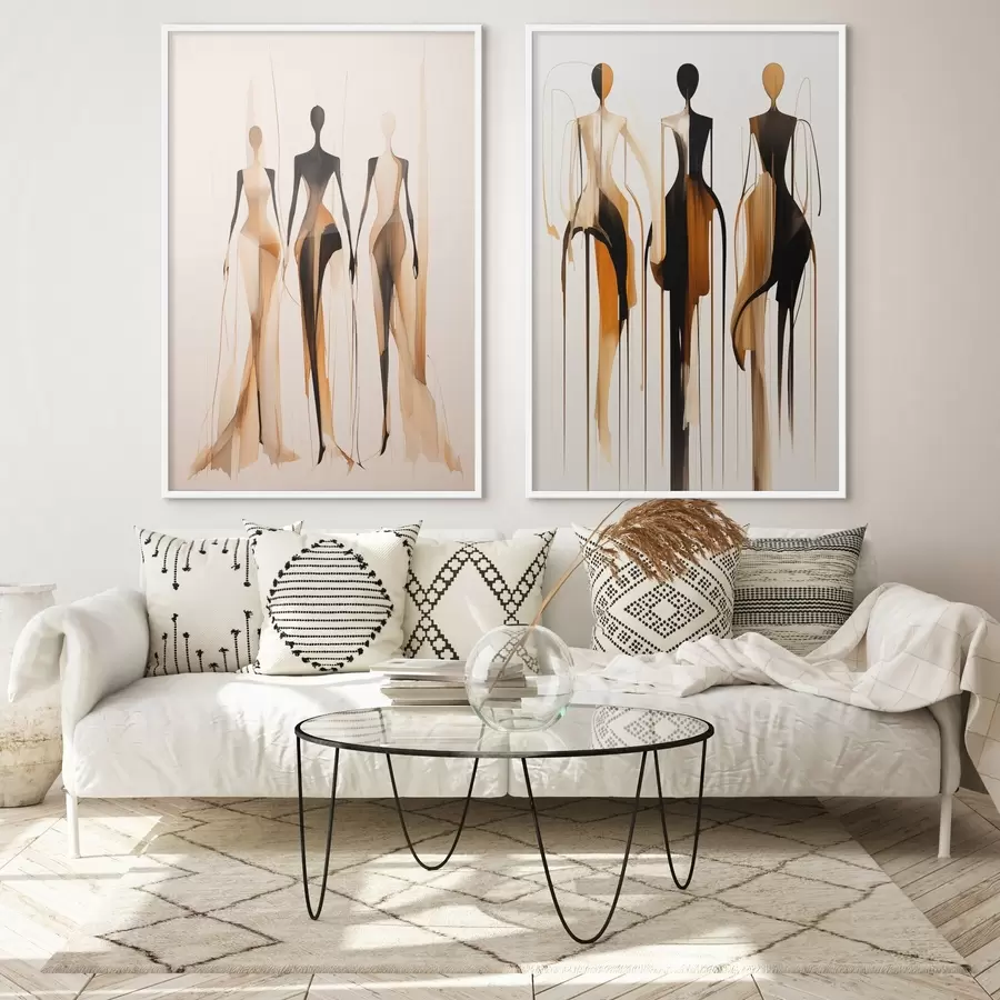 Fototapete Abstrakte Silhouetten d01214