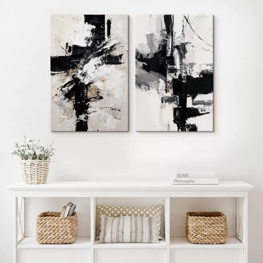 Fototapete Minimalistische Komposition mit dynamischen Akzenten und einer Imitation von Reliefstruktur m01151