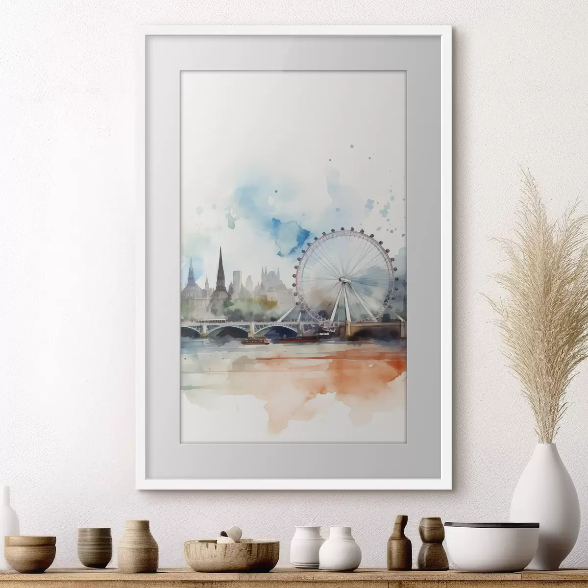 Poster Londoner Stadtbild f47681