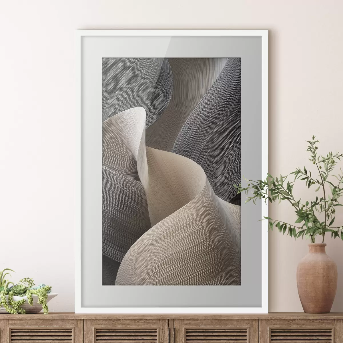 Poster Brandung im Relief f47695