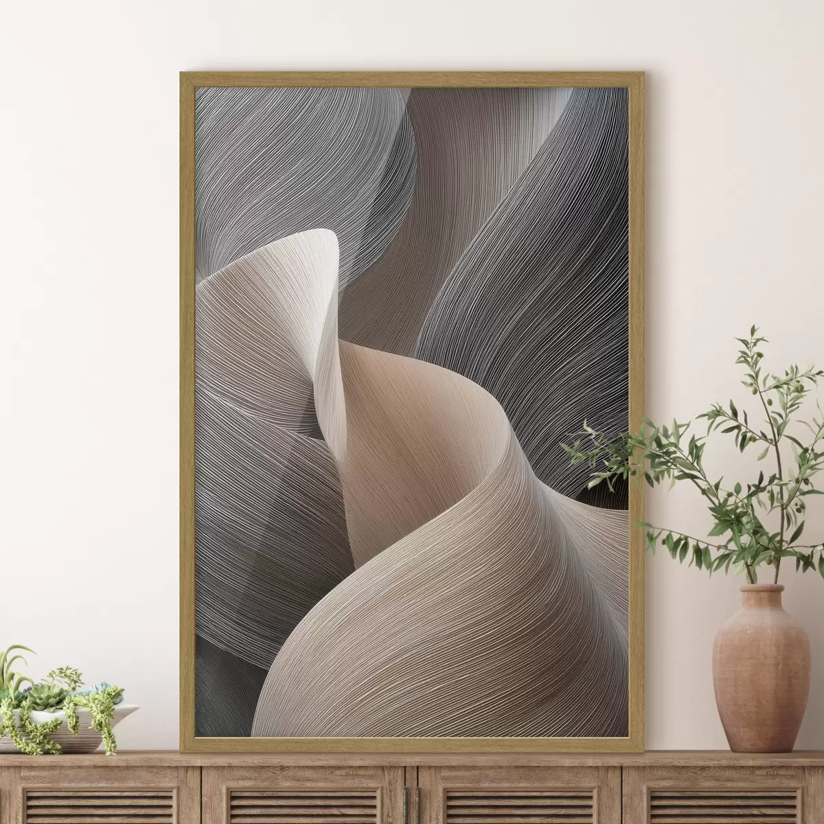 Poster Brandung im Relief f47695