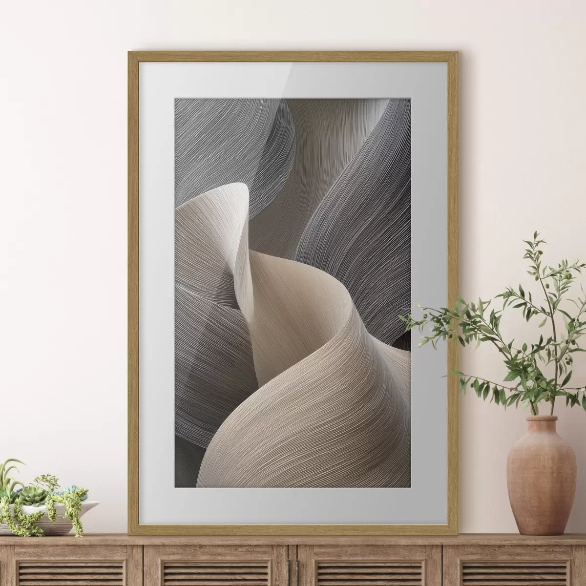 Poster Brandung im Relief f47695