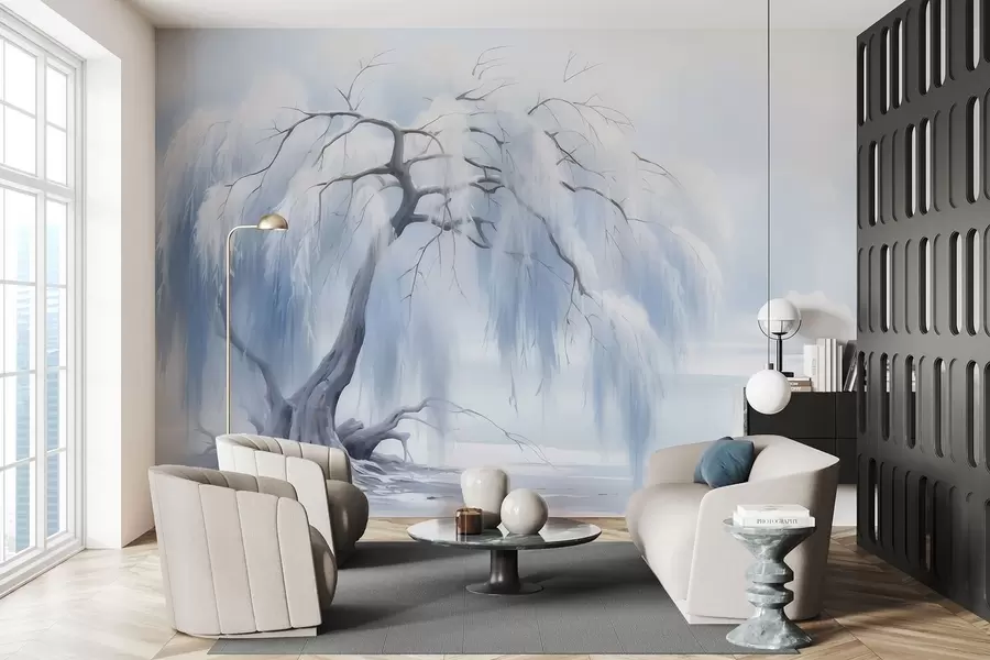 Fototapete Üppig bemalter Baum w05179