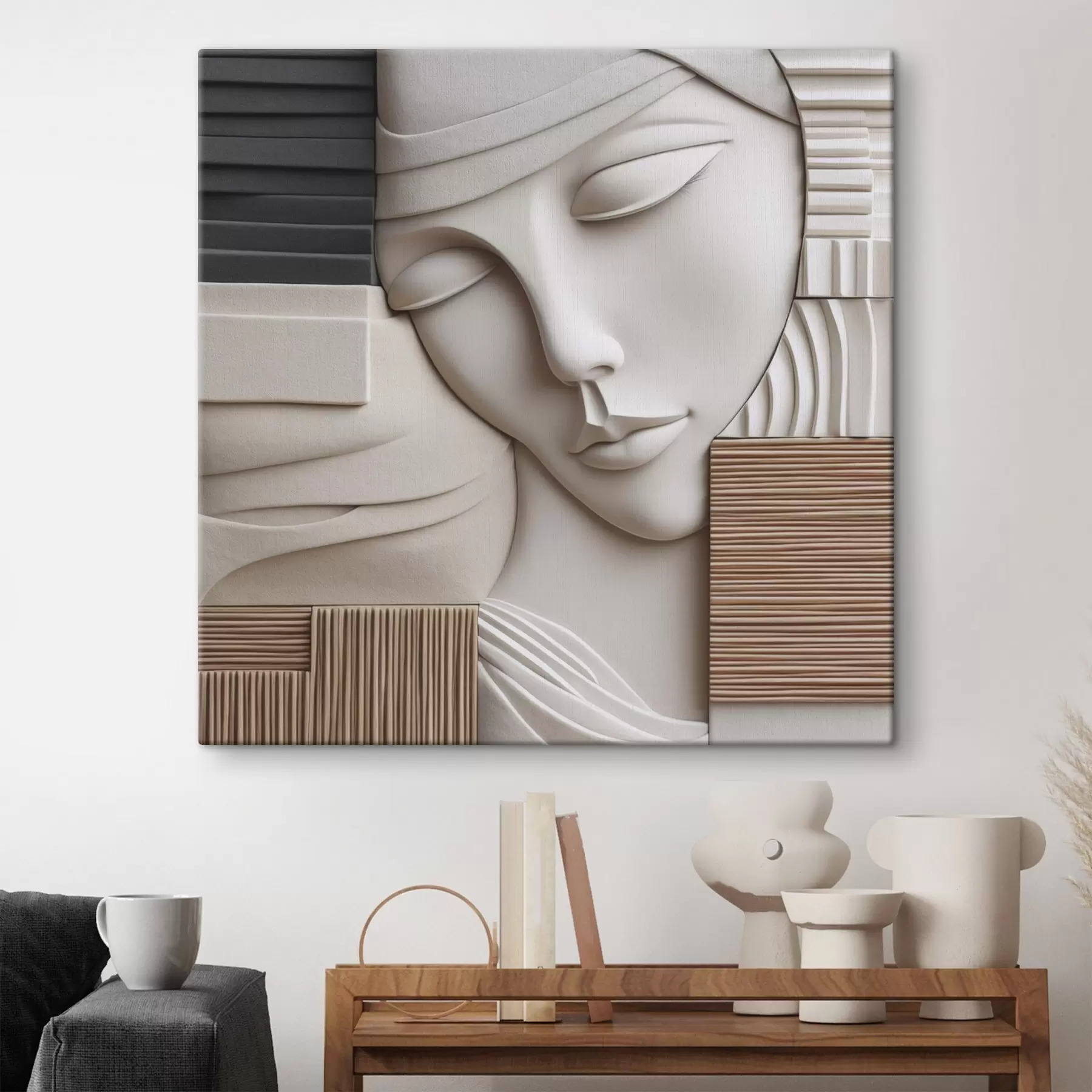 Fototapete Abstraktes Porträt s47709