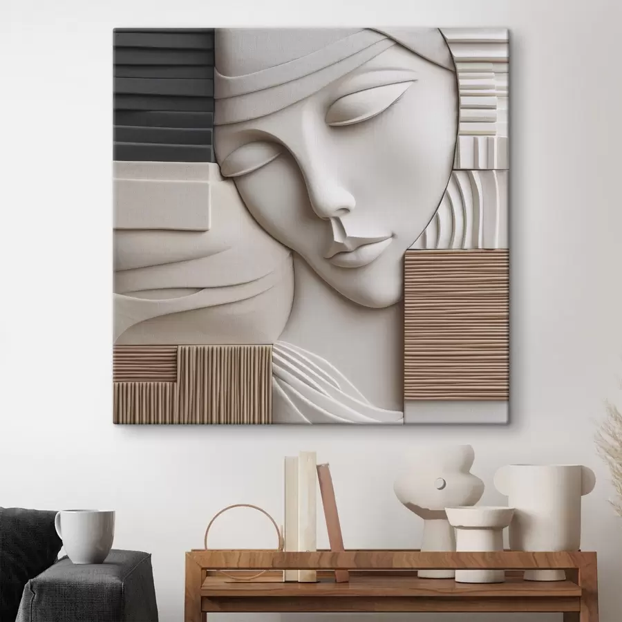 Fototapete Abstraktes Porträt s47709