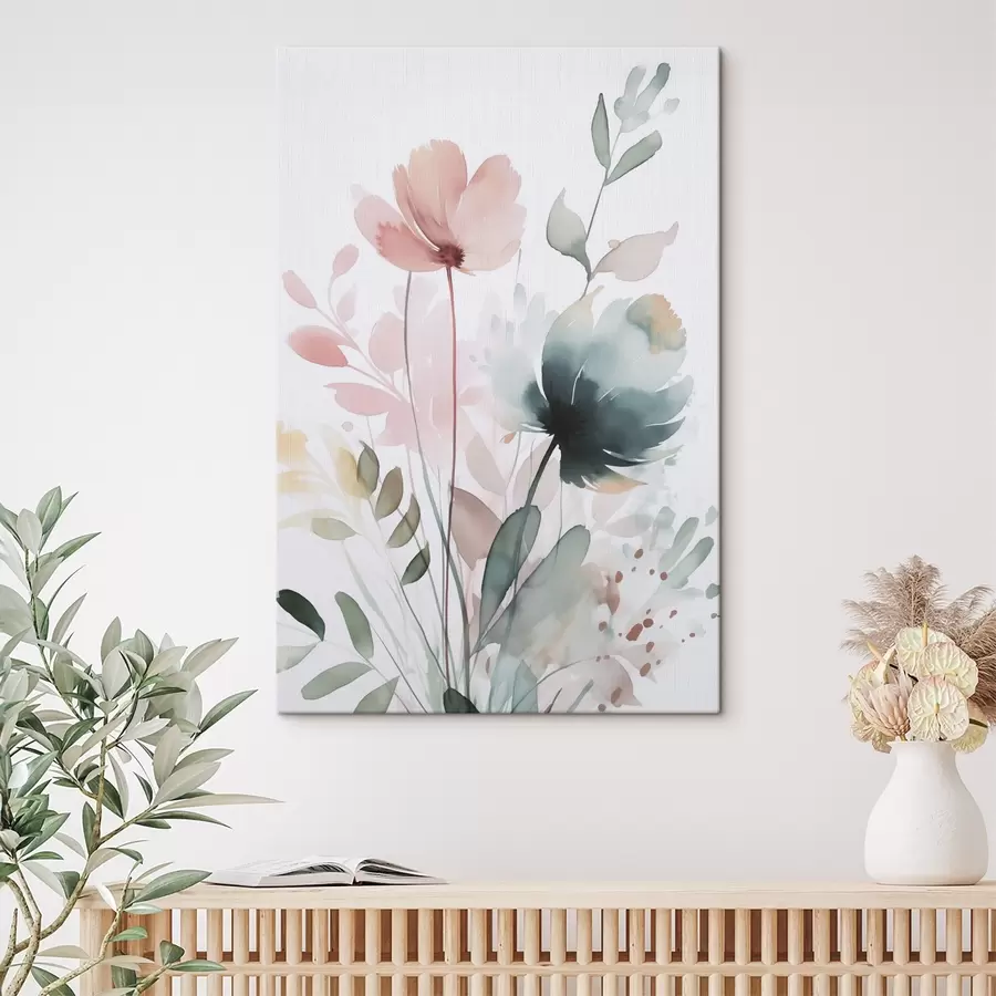 Fototapete Vegetationsimitation Aquarell s47725