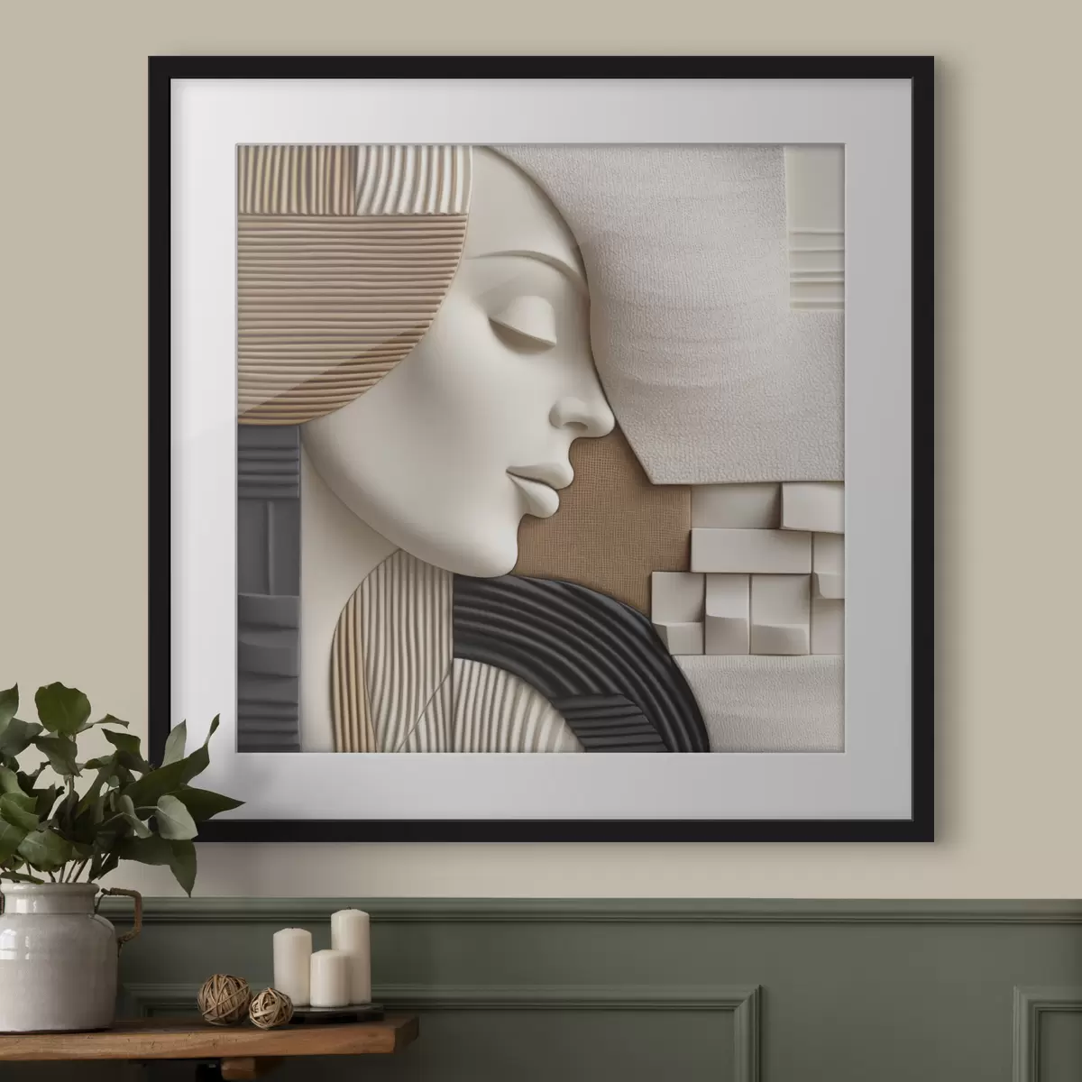 Poster Gesicht und Liebkosung f47710
