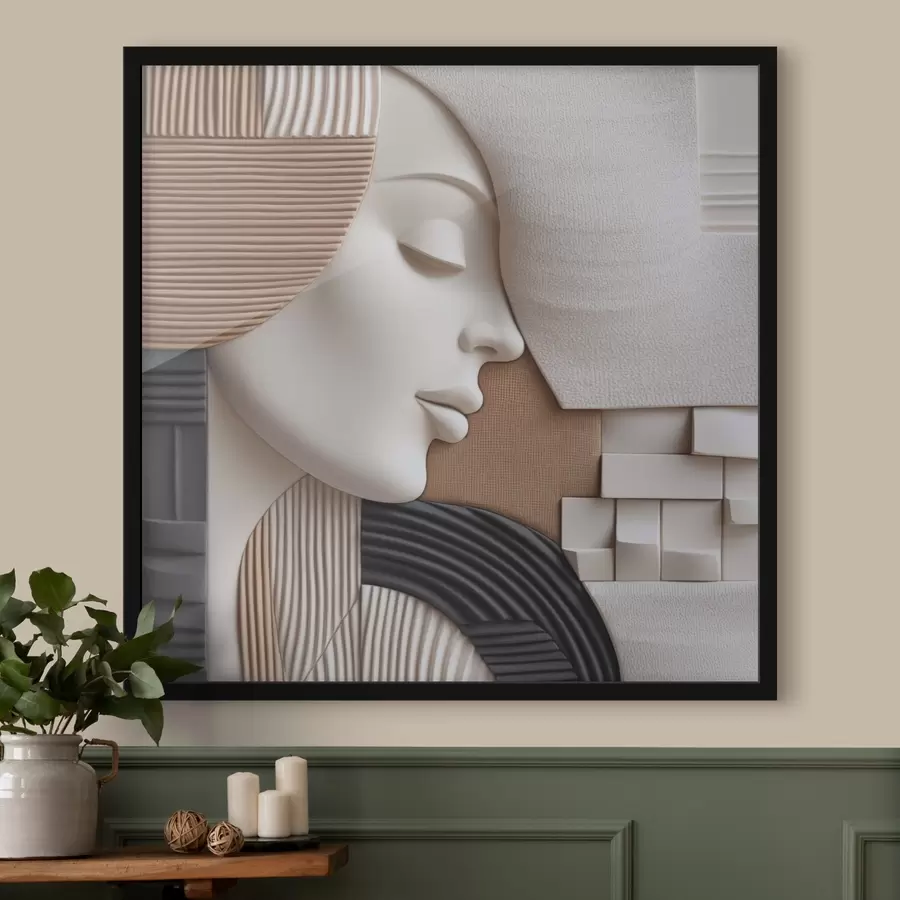 Fototapete Abstraktes Porträt f47710