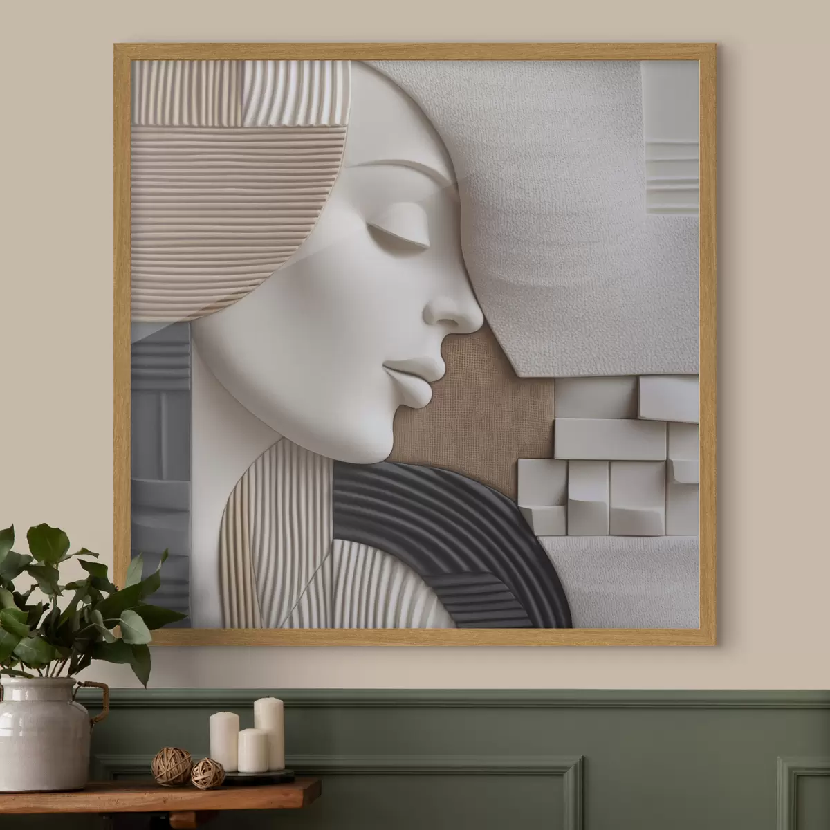 Poster Gesicht und Liebkosung f47710