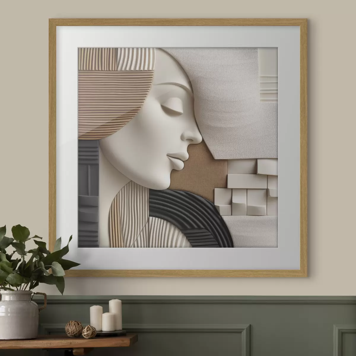 Poster Gesicht und Liebkosung f47710
