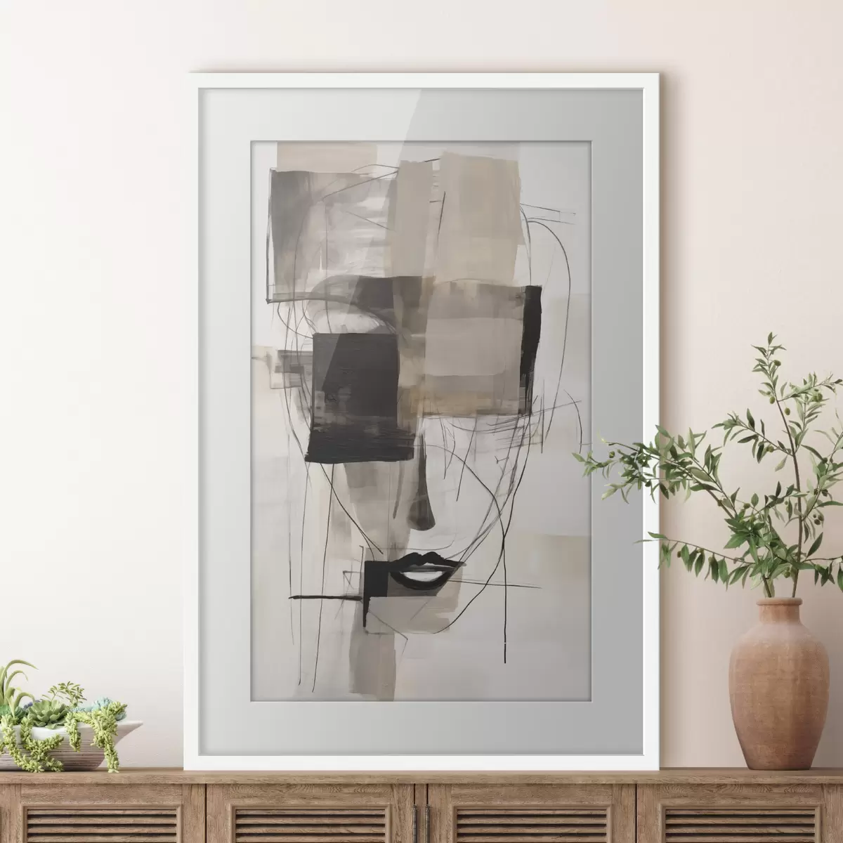 Poster Gesicht und Echo f47715