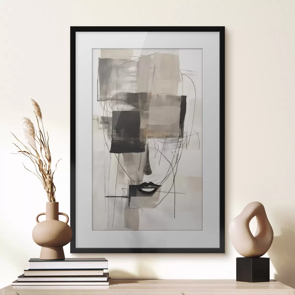 Poster Gesicht und Echo f47715