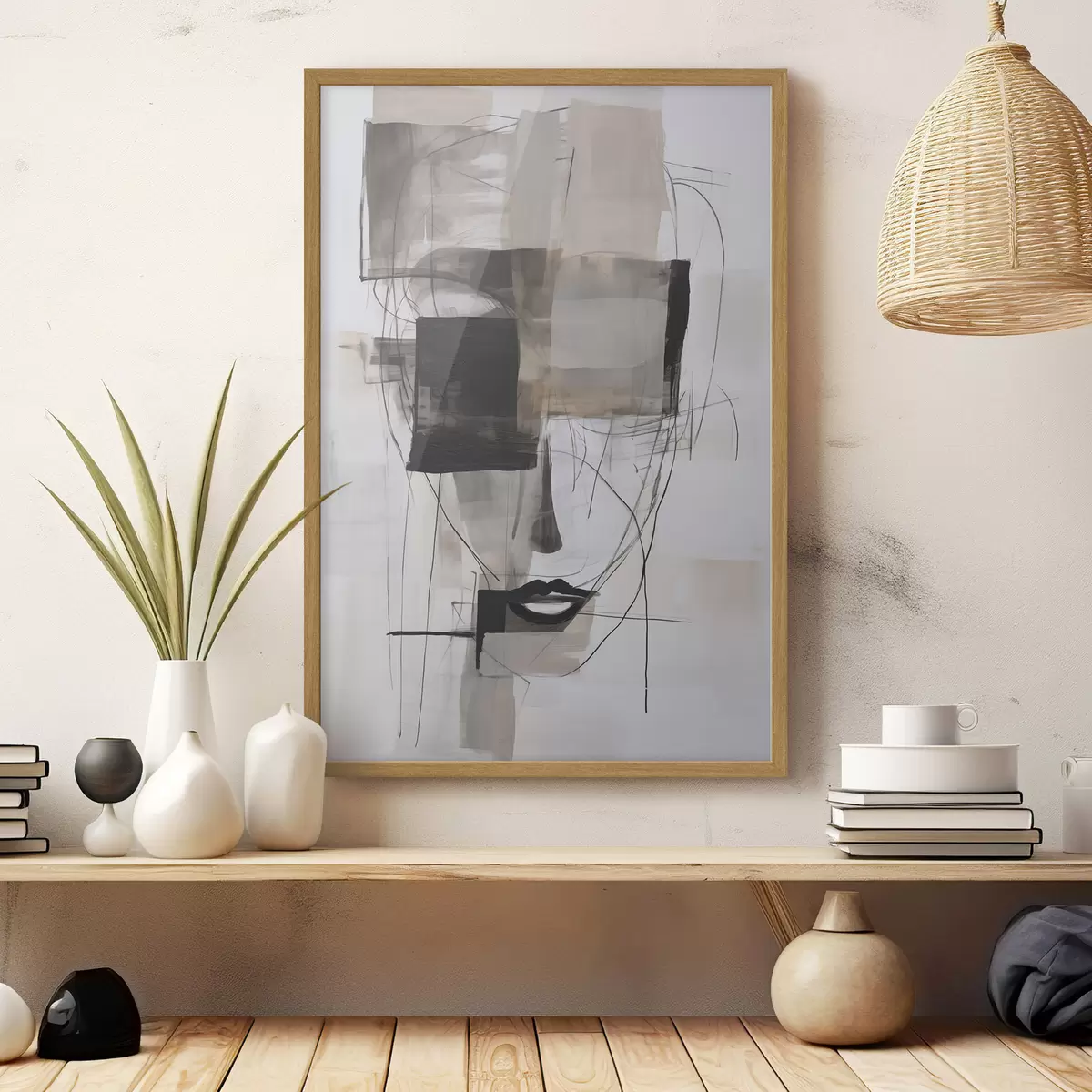 Poster Gesicht und Echo f47715
