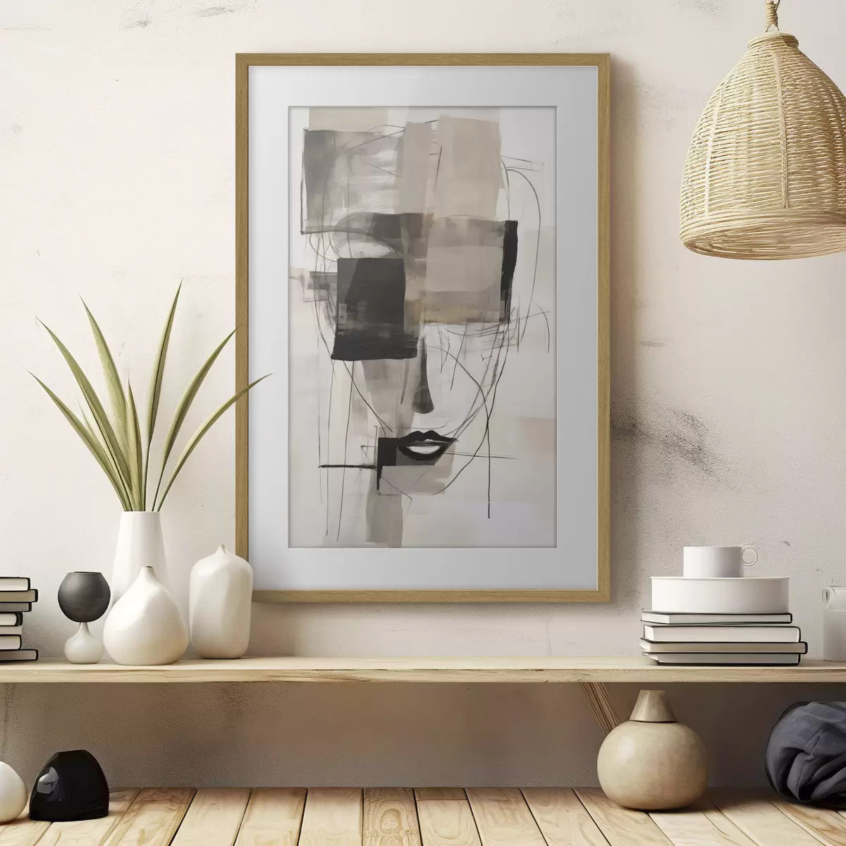 Poster Gesicht und Echo f47715