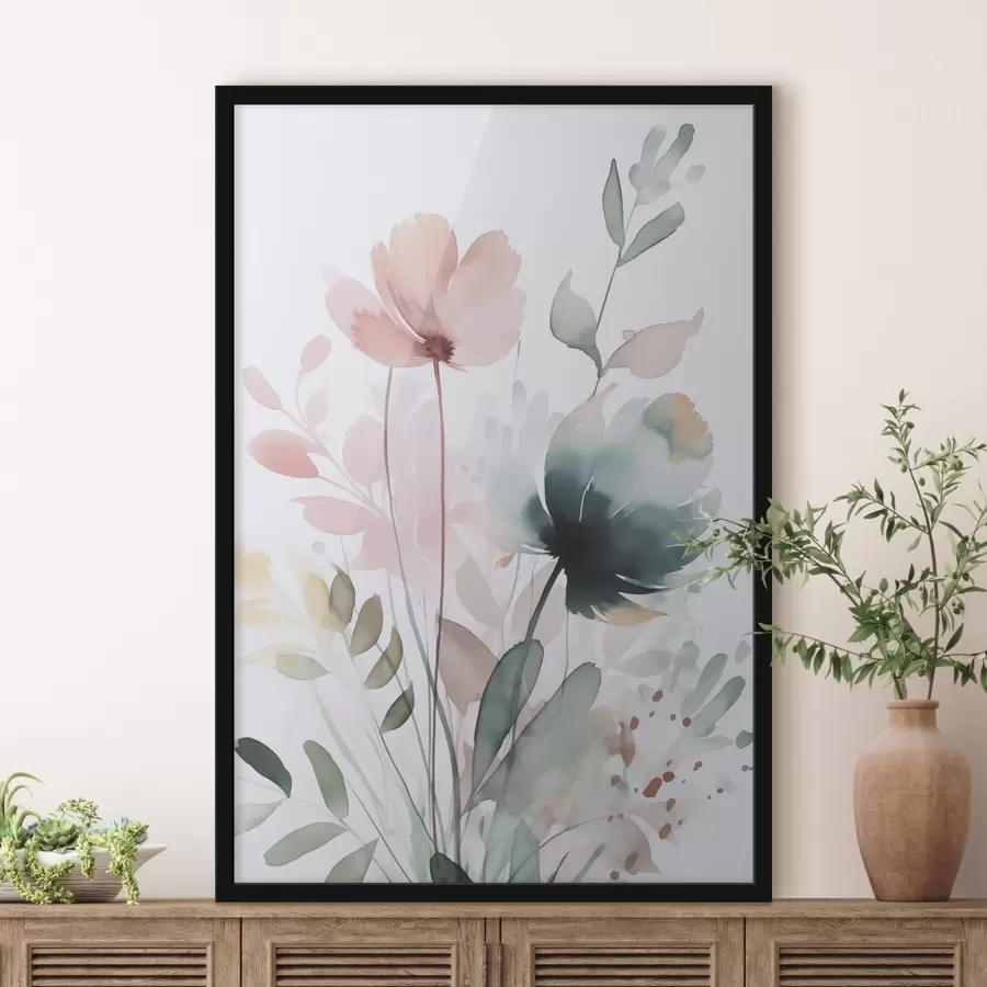 Fototapete Vegetationsimitation Aquarell f47725