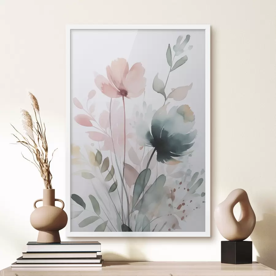 Fototapete Vegetationsimitation Aquarell f47725