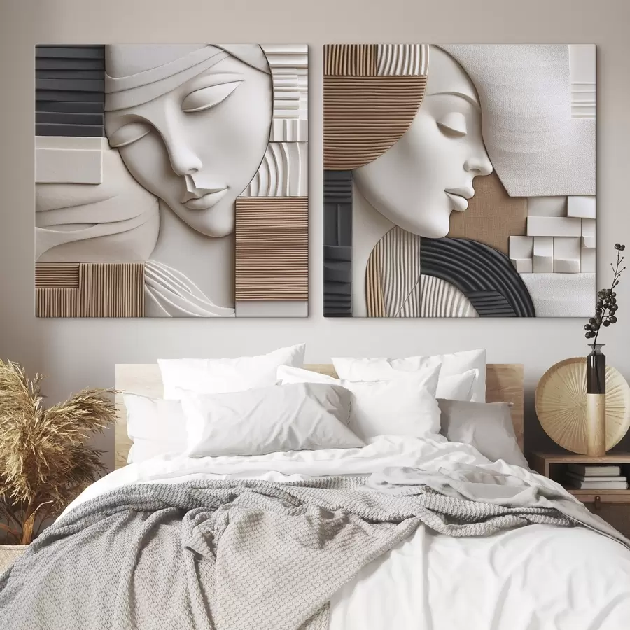 Fototapete Abstraktes Porträt m01289