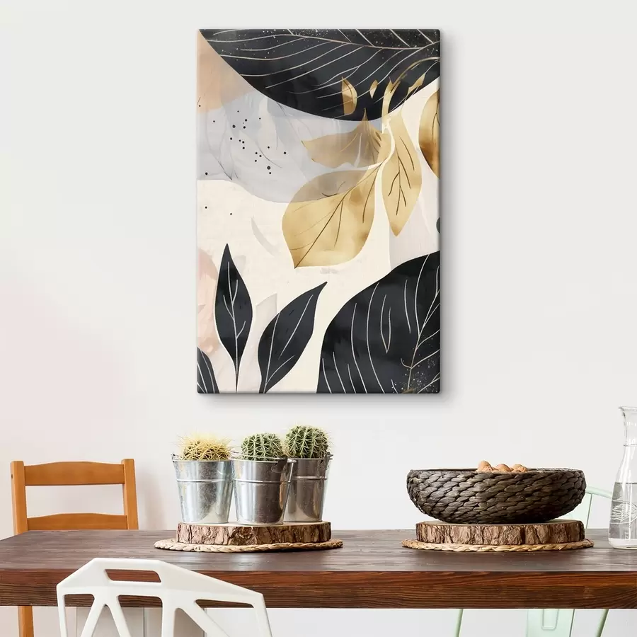 Fototapete Abstrakte Äste und Blätter s47744