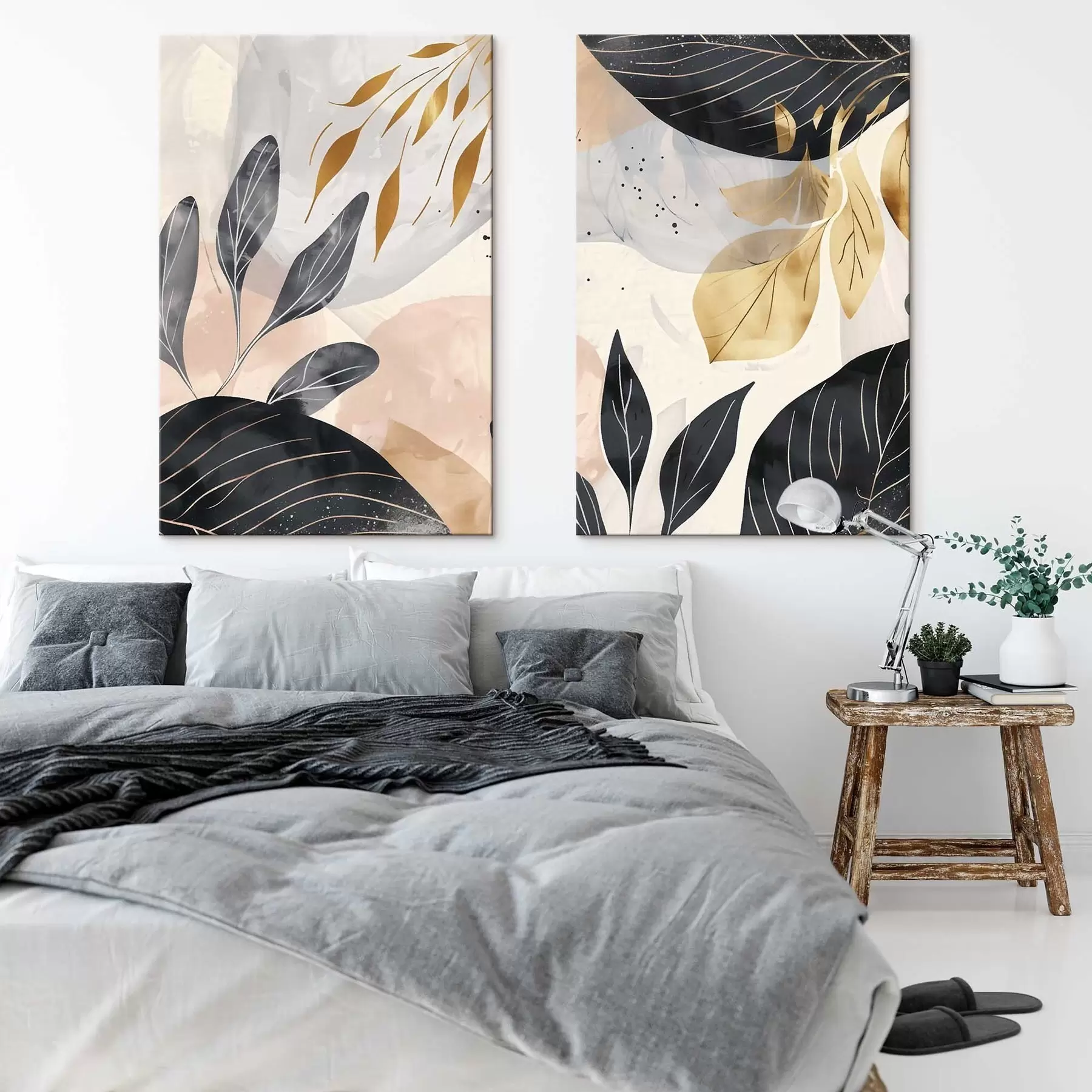 Fototapete Abstrakte Äste und Blätter m01300