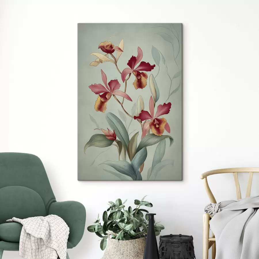 Fototapete Vintage-Blumen s47732