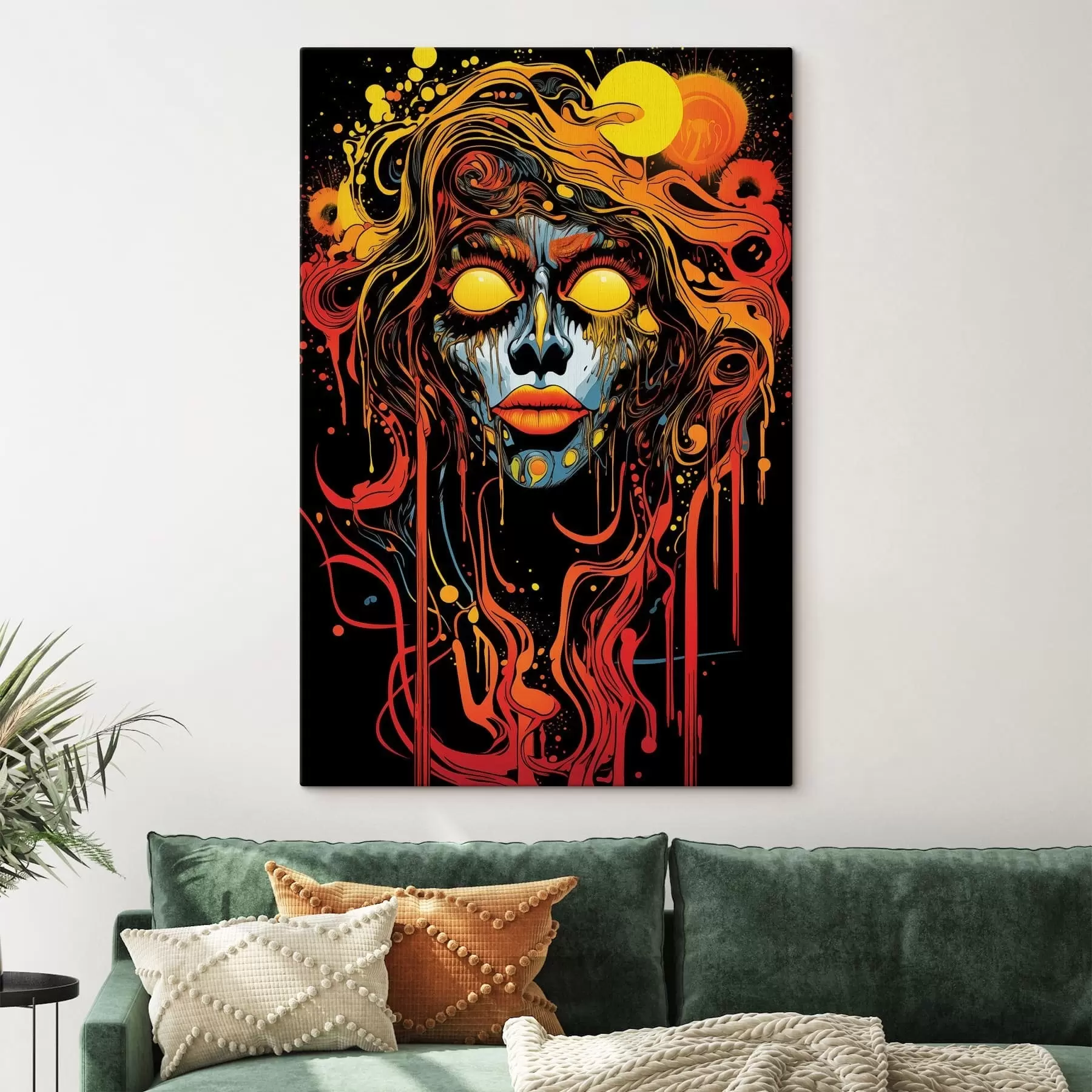 Fototapete Helles abstraktes Porträt s47738