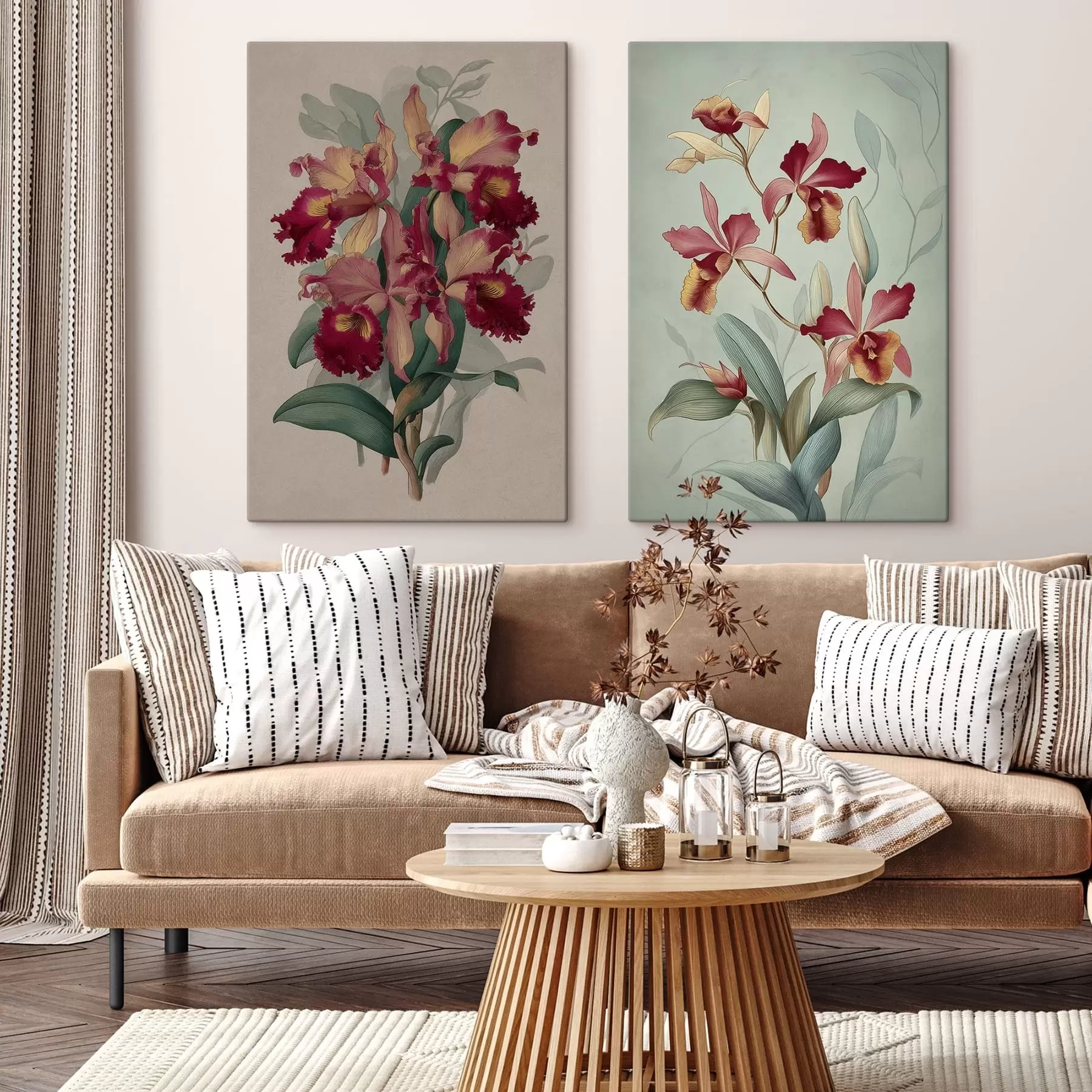 Fototapete Vintage-Blumen m01303