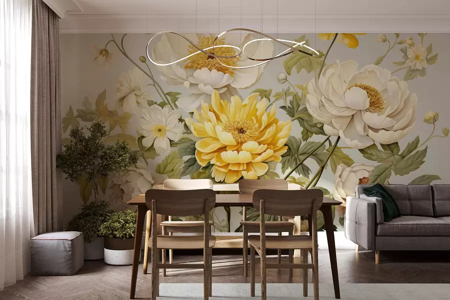 Fototapete Luxuriöser Blumenstrauß w05170