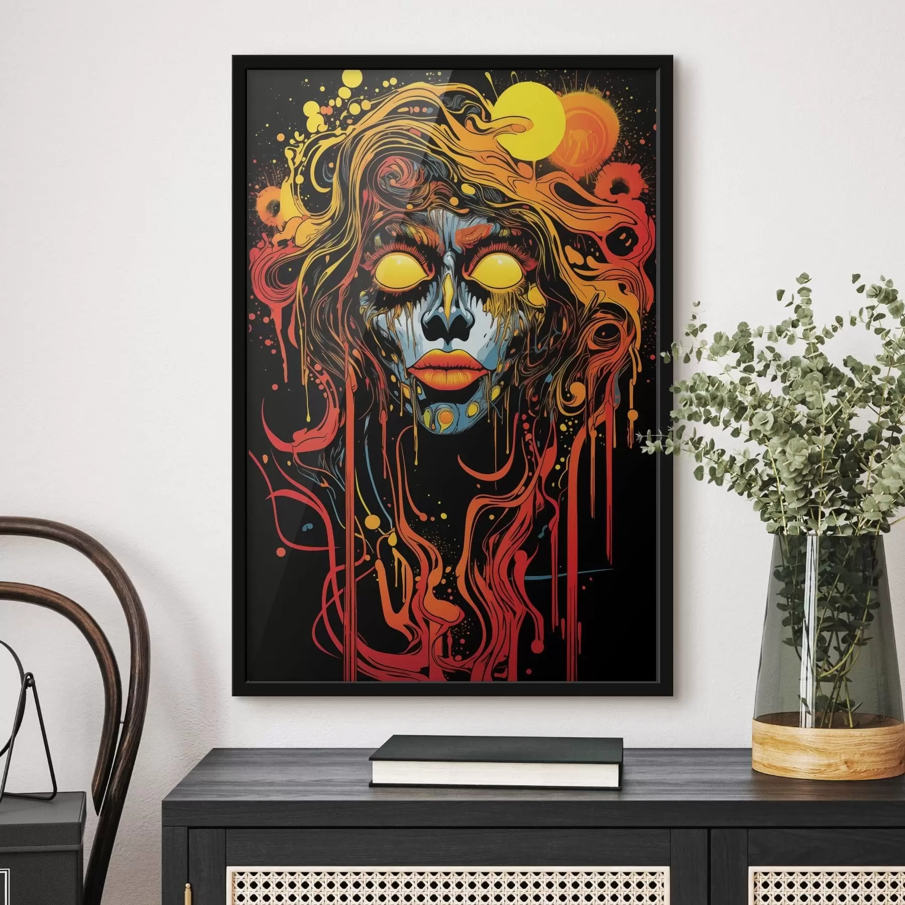 Fototapete Helles abstraktes Porträt f47738