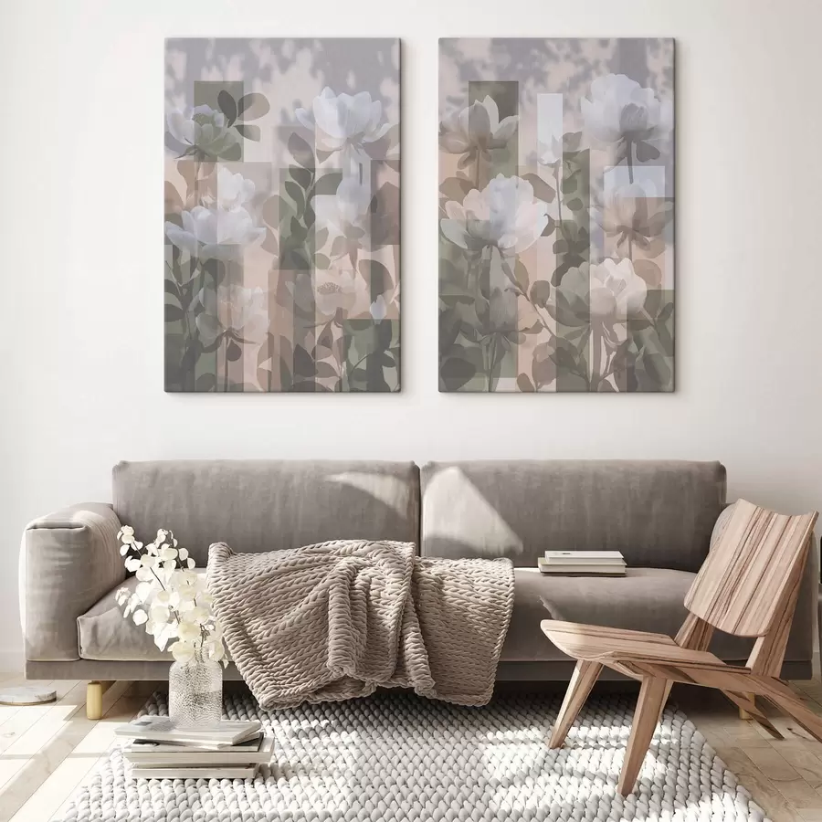 Fototapete Abstraktion mit Blumen m01268