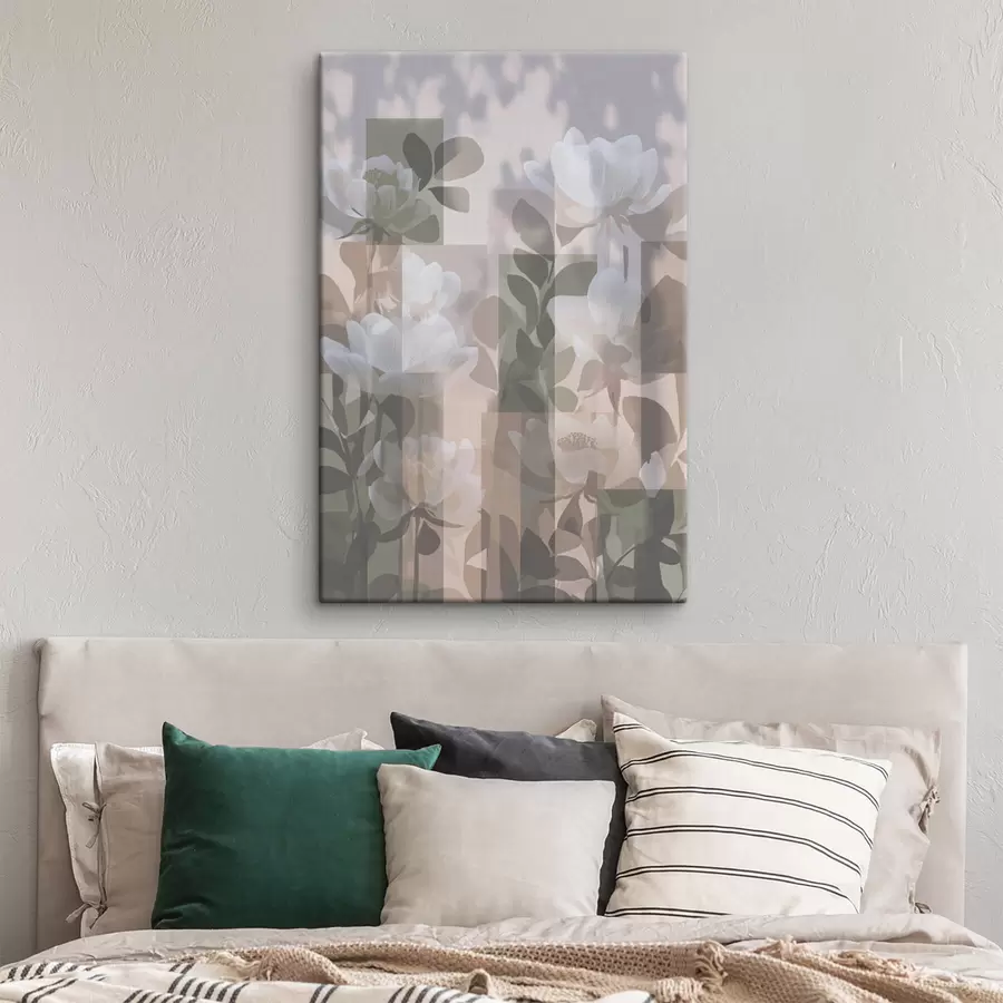 Fototapete Abstraktion mit Blumen s47660