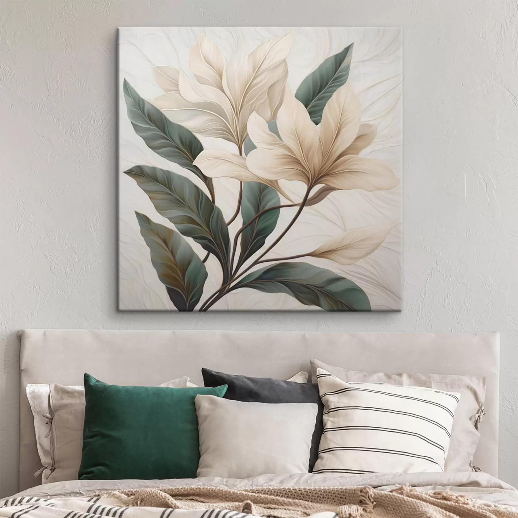 Fototapete Blumen mit Blättern s47669