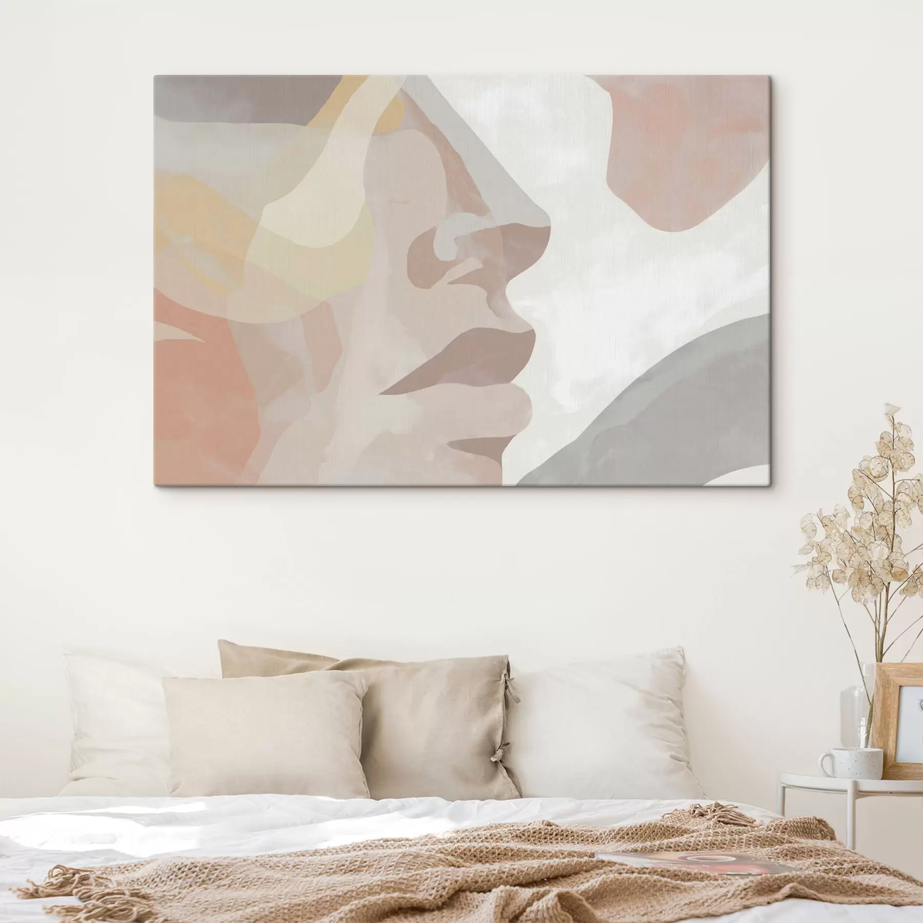 Fototapete Abstraktes minimalistisches Gesicht s47774