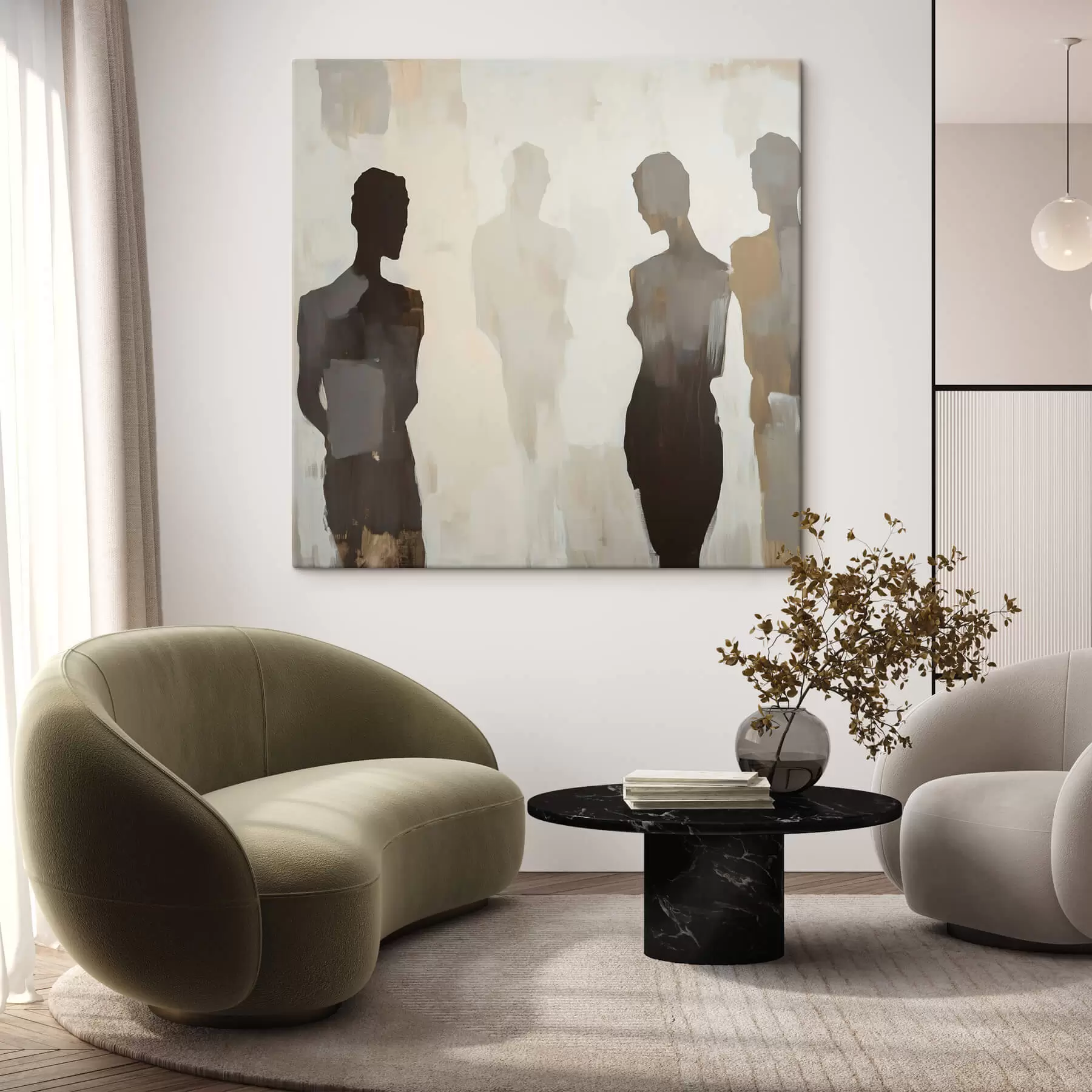 Fototapete Abstrakte Silhouetten s47778