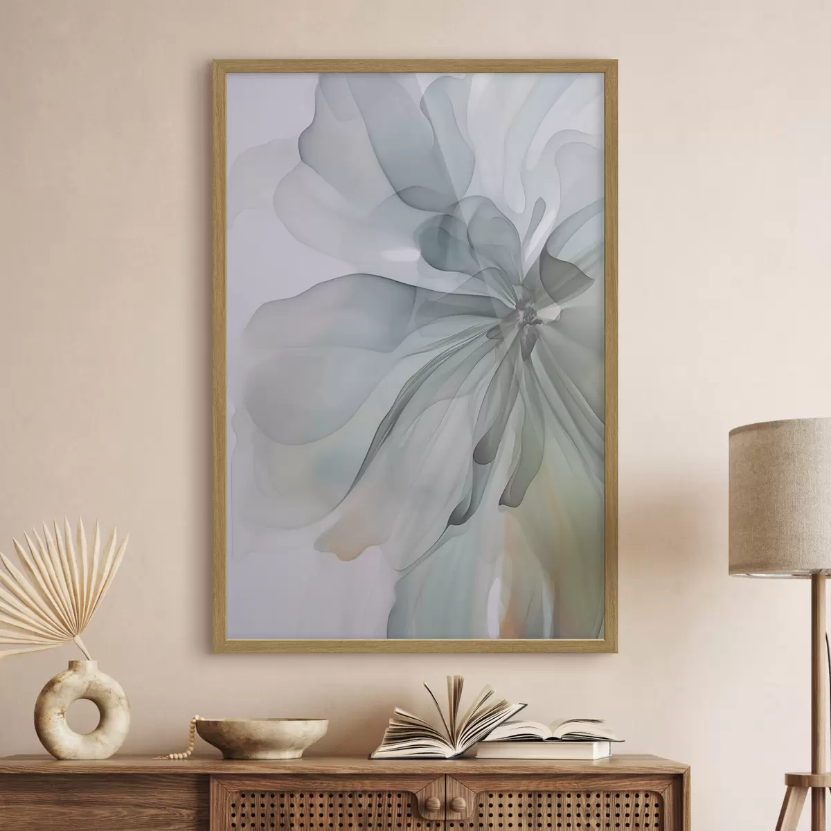 Poster Abstrakte zarte Blume f47328