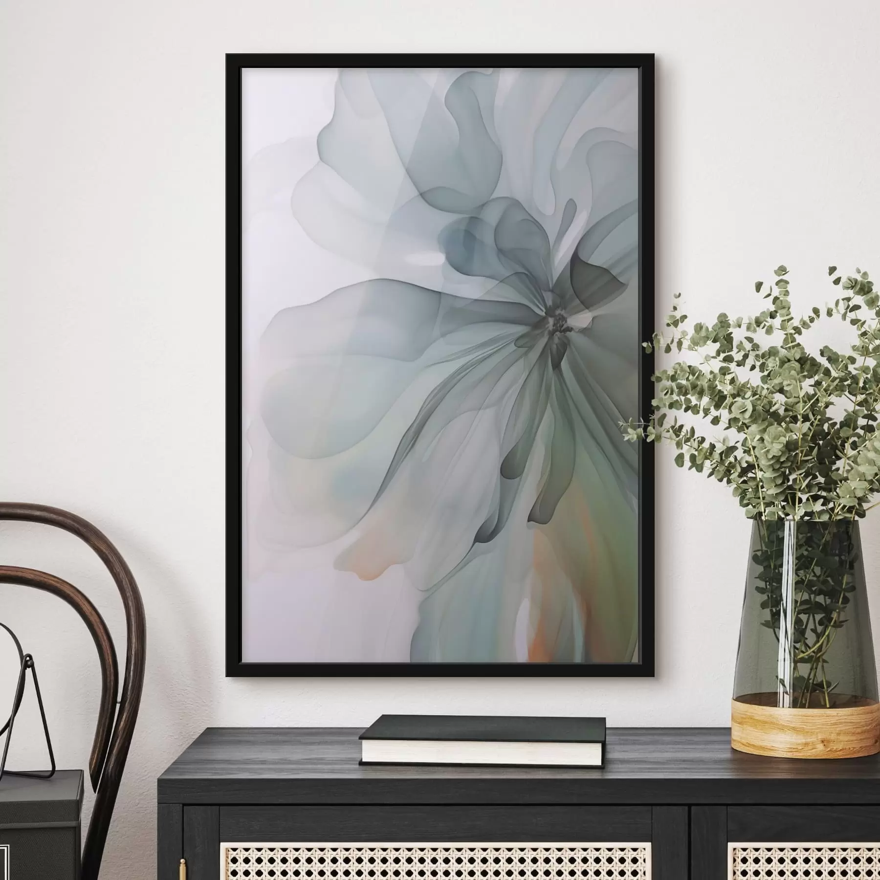 Fototapete Abstrakte zarte Blume f47328