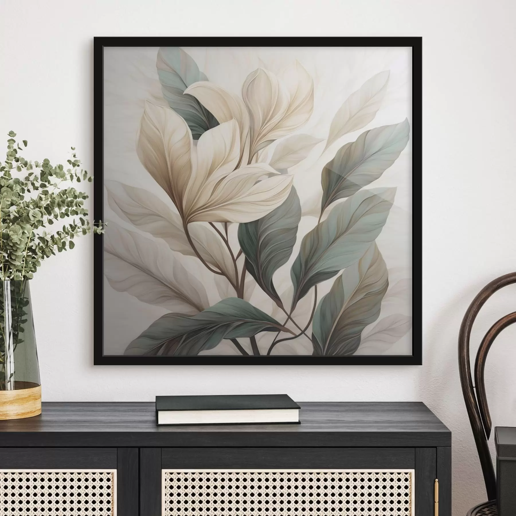 Fototapete Blumen mit Blättern f47668