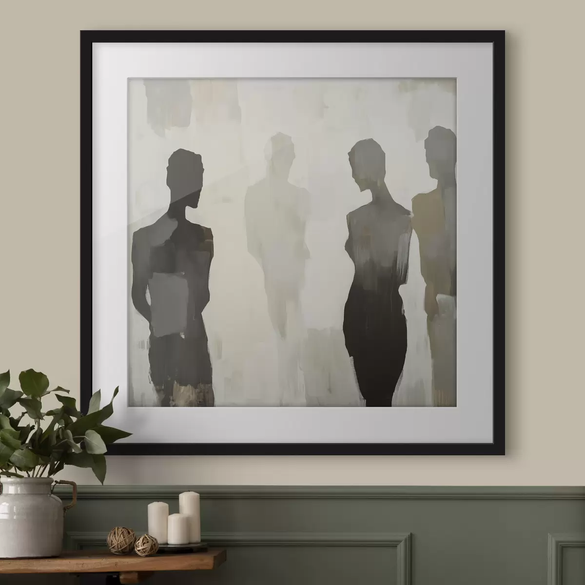 Poster Silhouette und Schönheit f47778