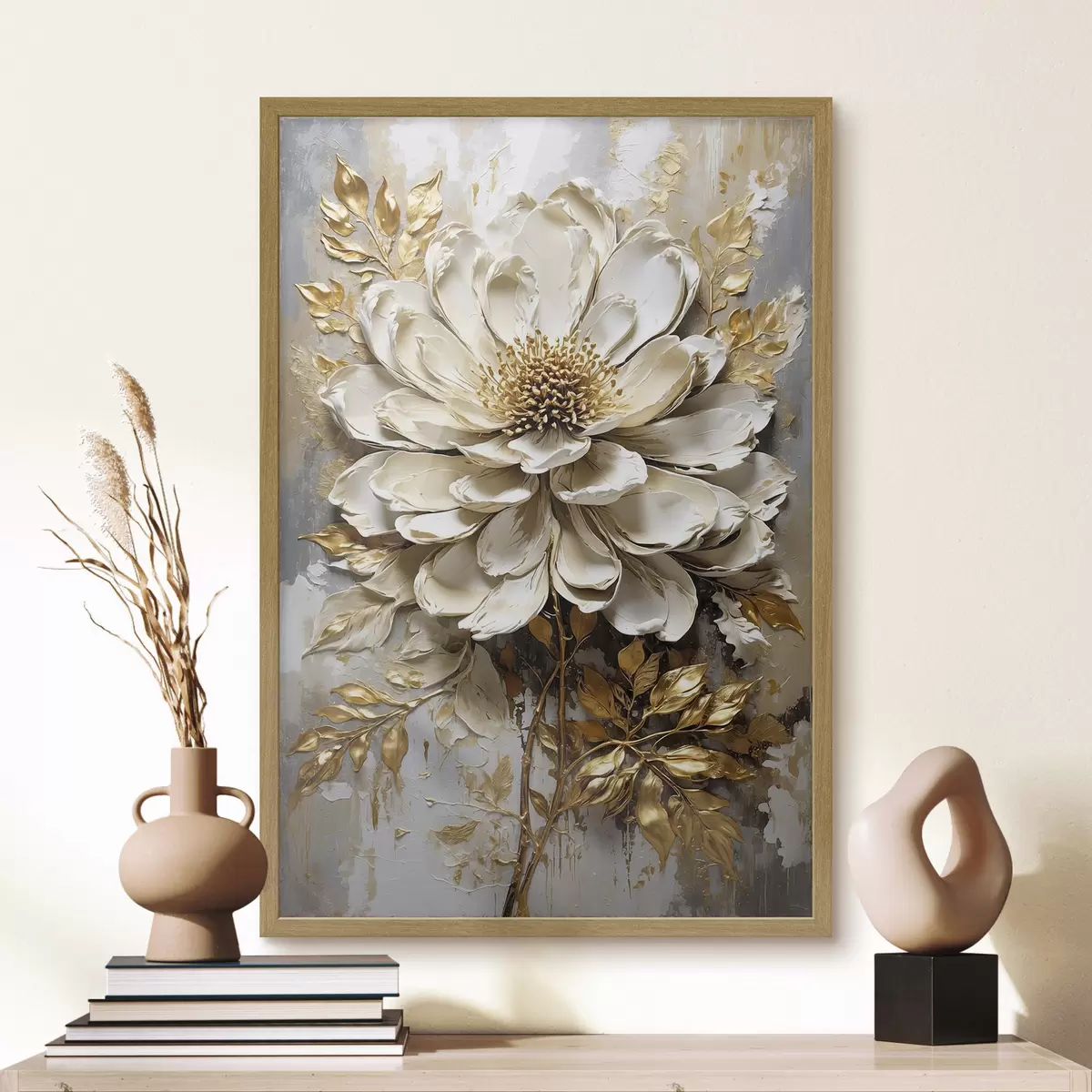 Poster Strukturierte leichte Blume f47271