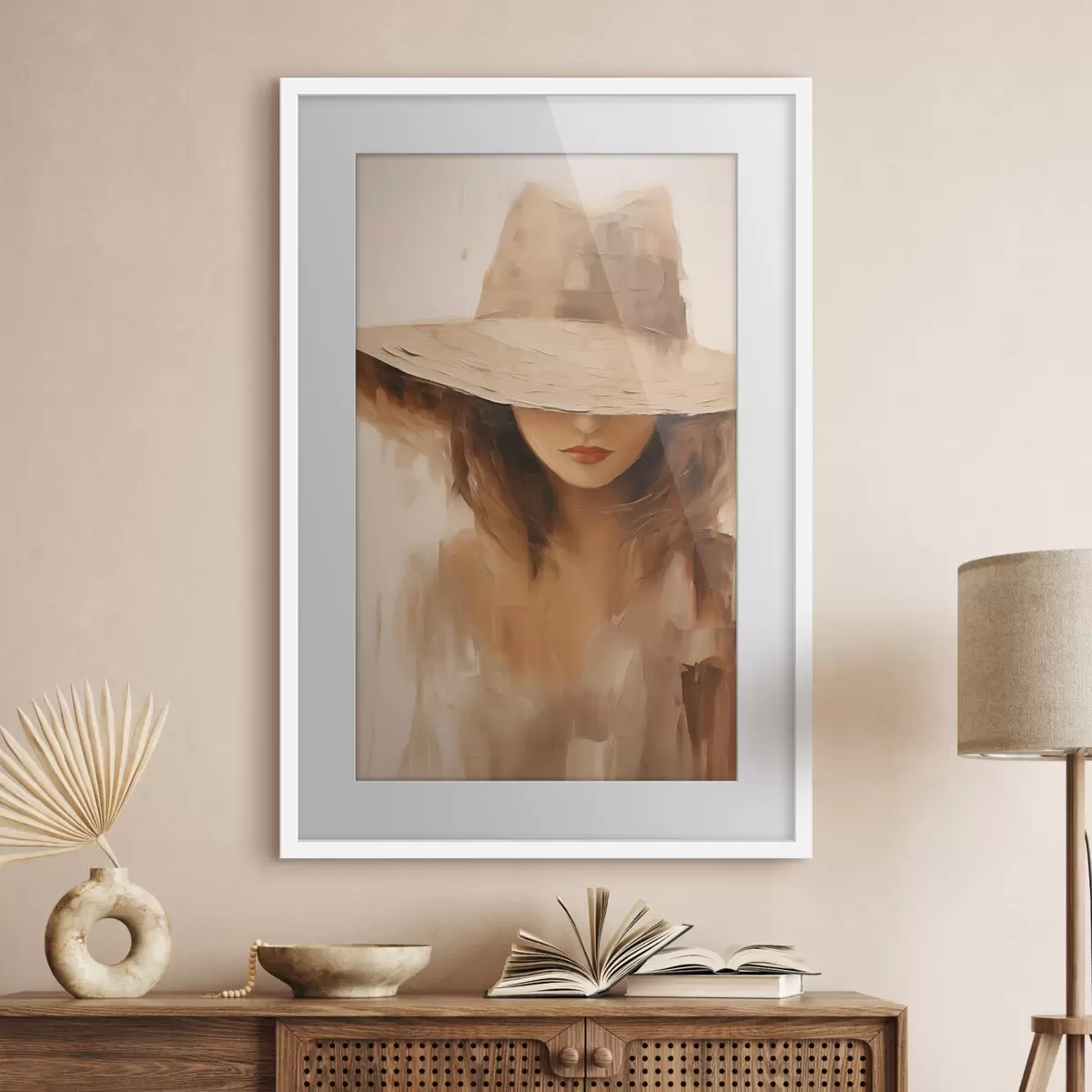 Poster Unter dem Sommerhut f47312