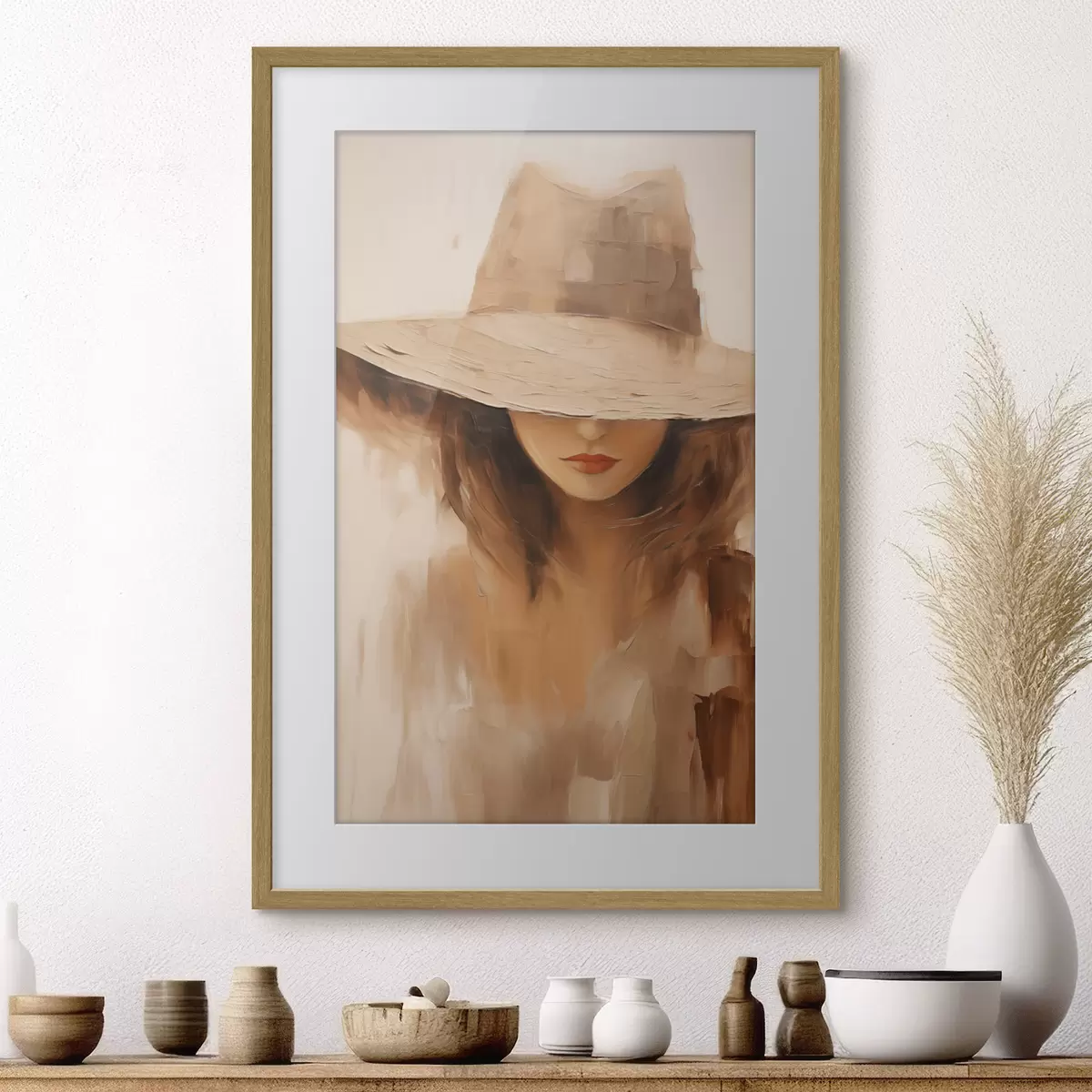 Poster Unter dem Sommerhut f47312