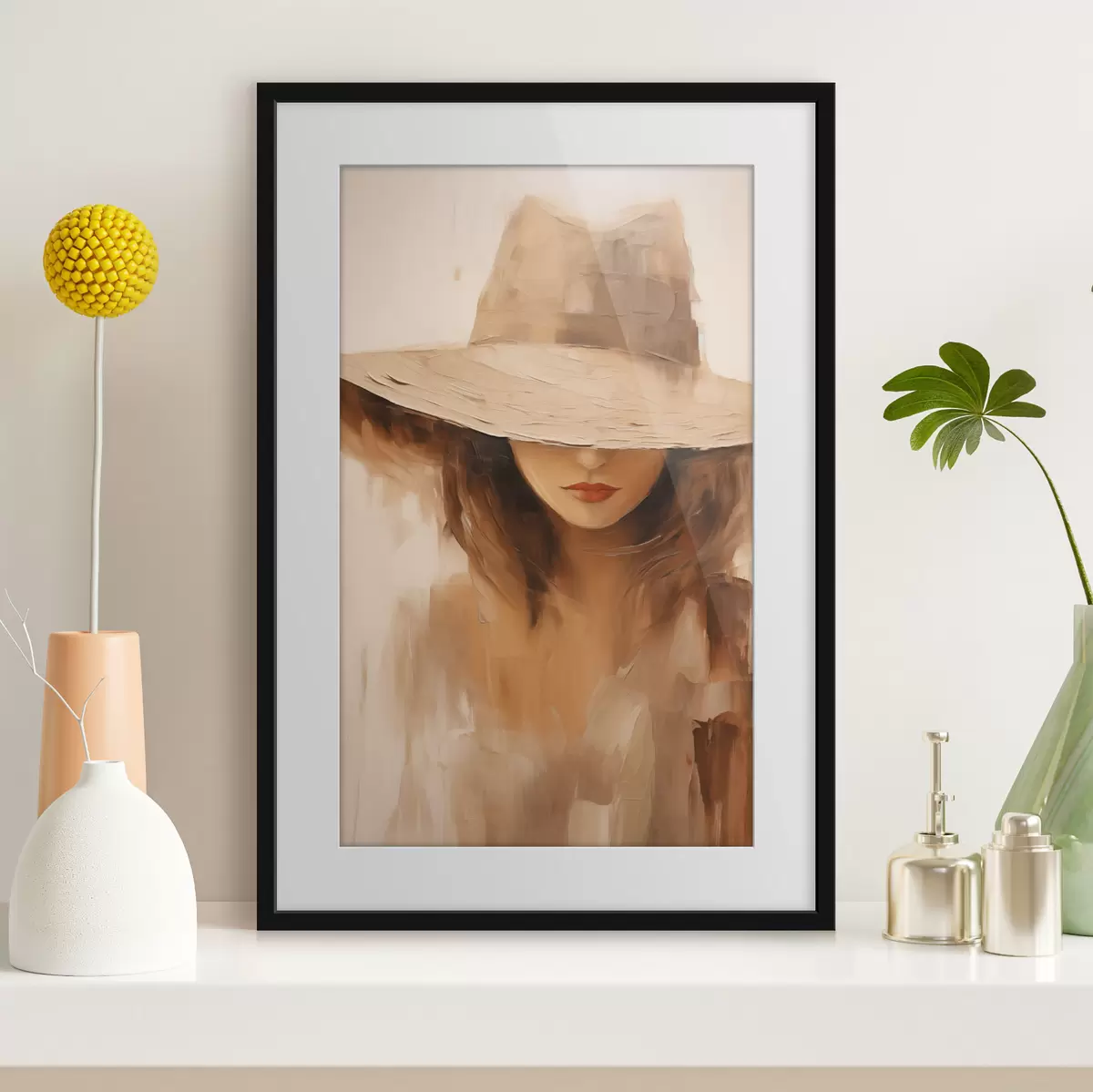 Poster Unter dem Sommerhut f47312
