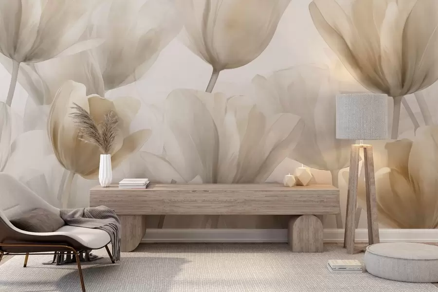 Fototapete Zarte Tulpen w09699