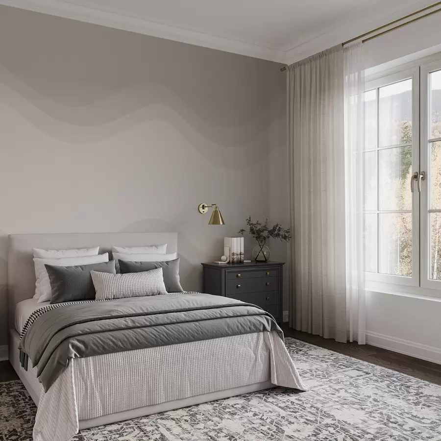 Fototapete Abstrakte Wellen in neutraler Beige-Palette w05132v3