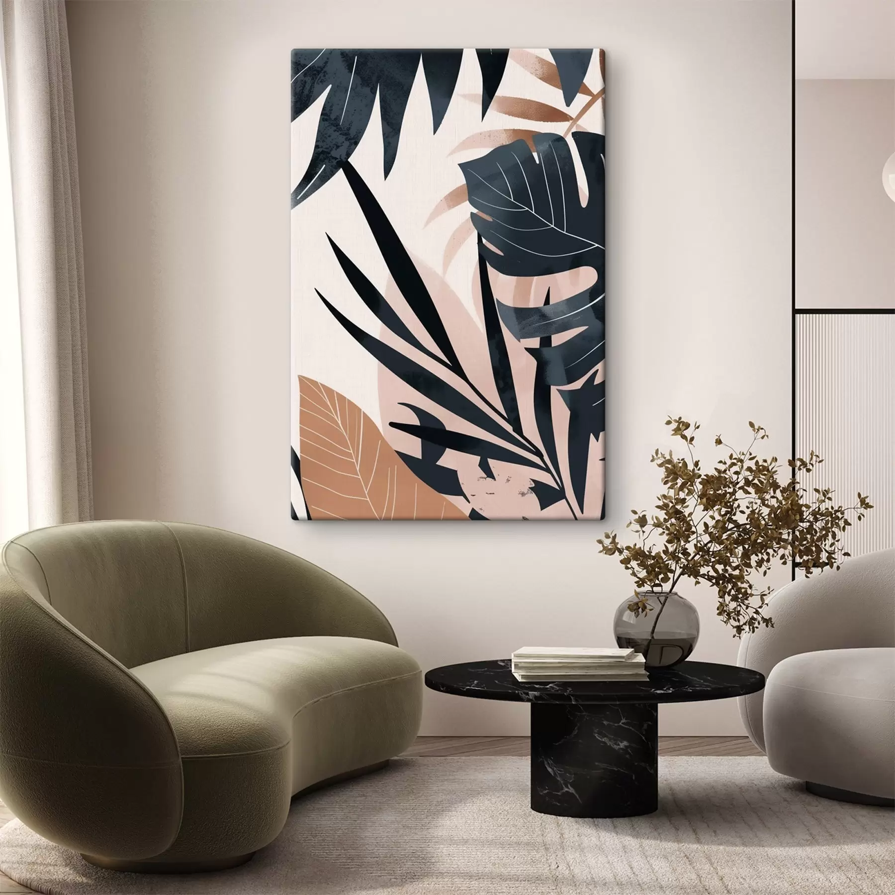 Fototapete Verschiedene tropische Blätter s47822