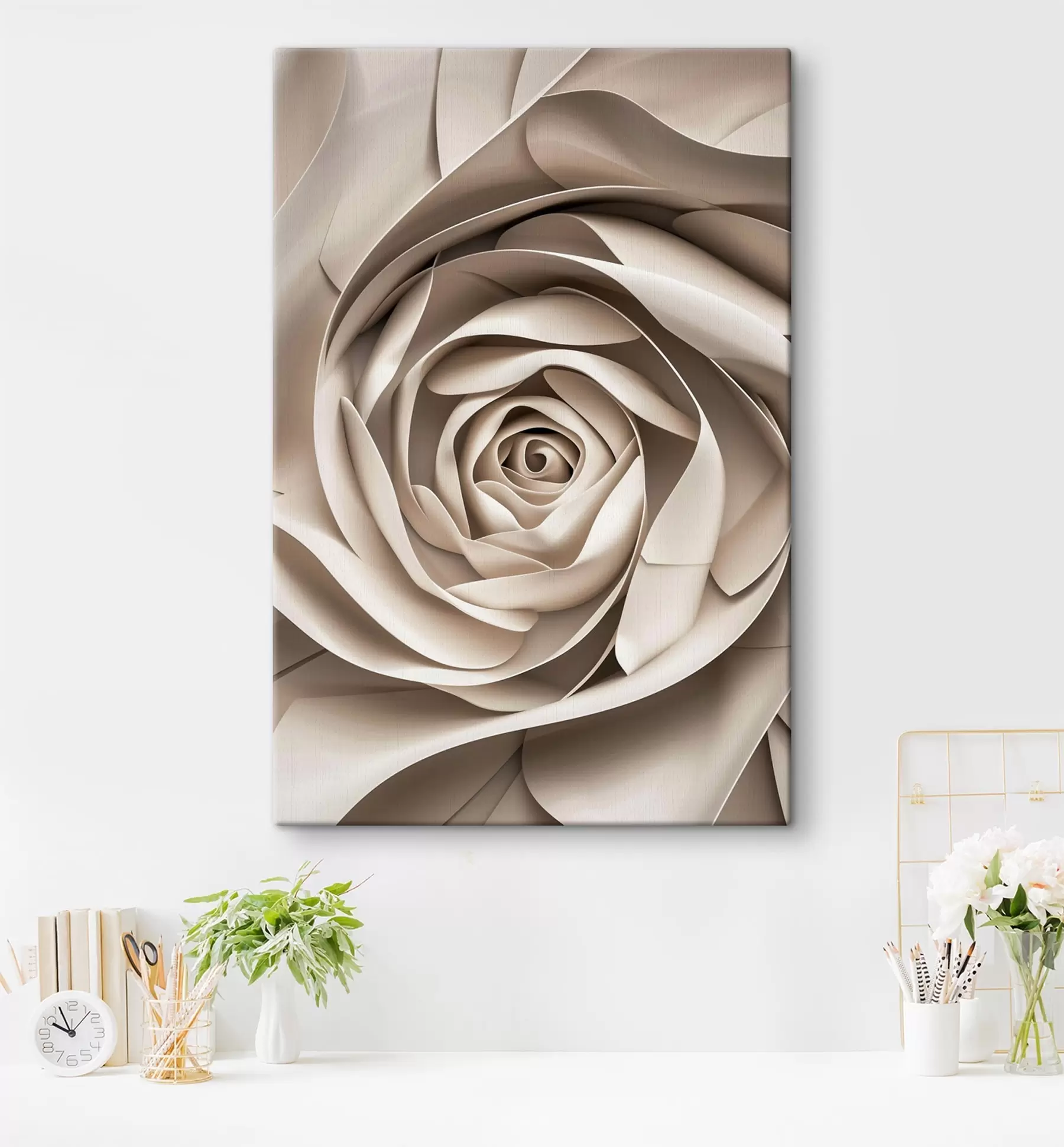 Fototapete Große abstrakte Rose s47825