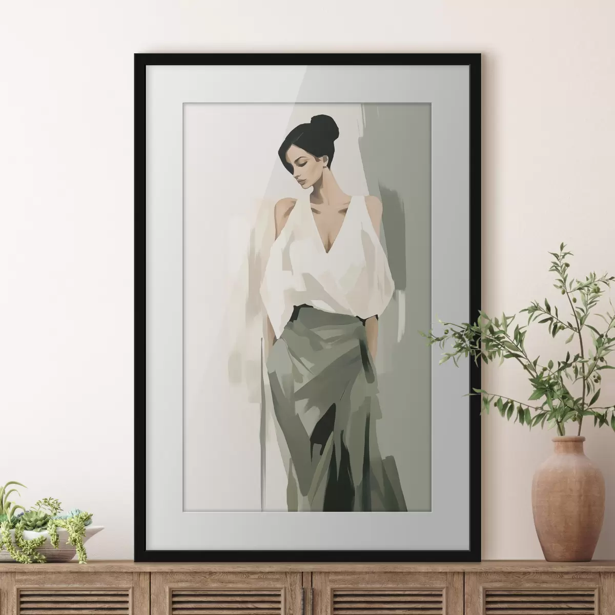 Poster Junge Frau f47798