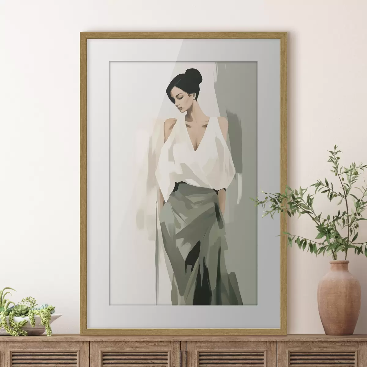 Poster Junge Frau f47798