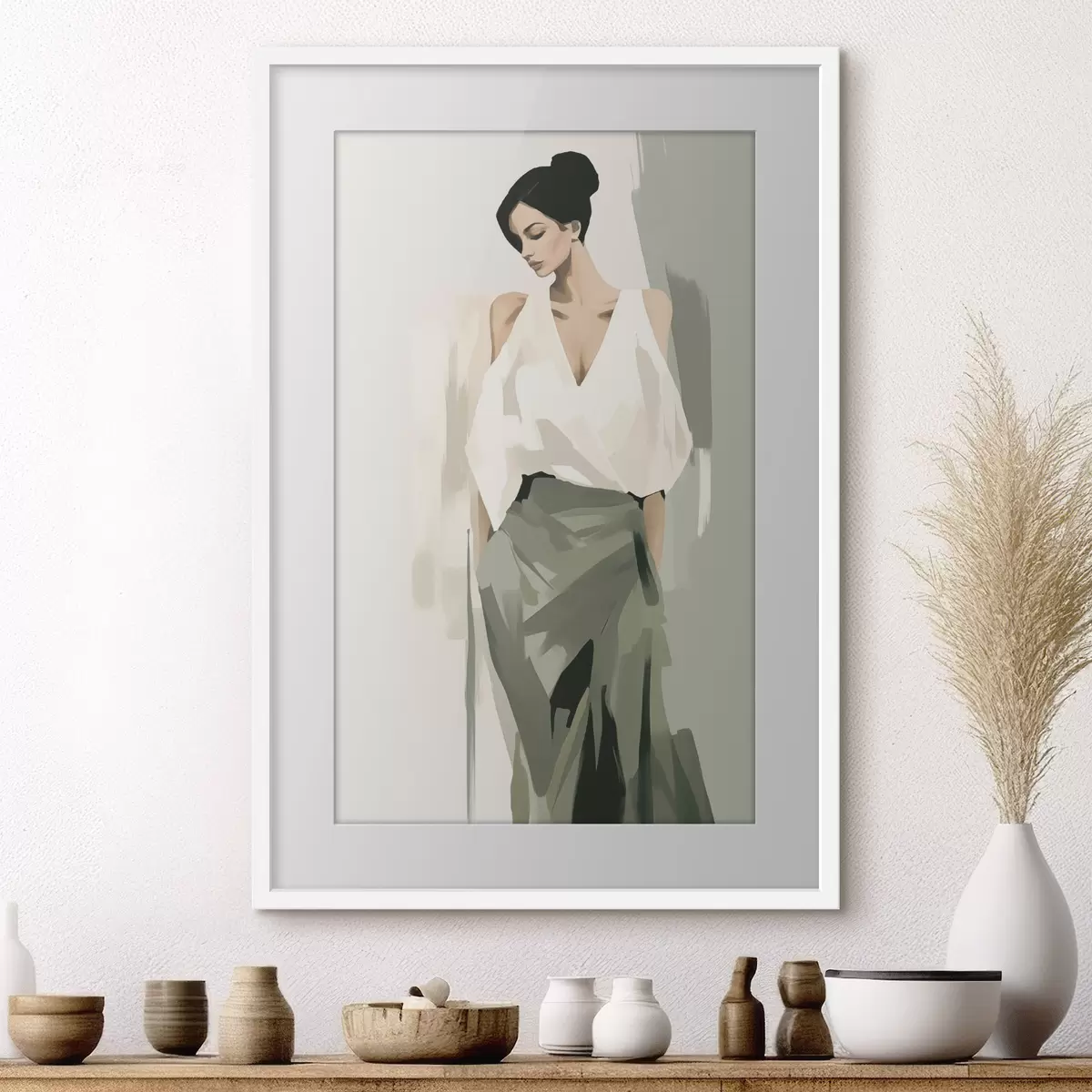Poster Junge Frau f47798